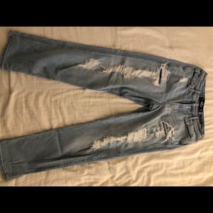 Hollister ripped mom jeans